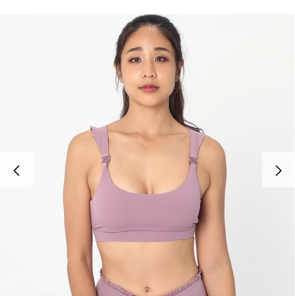 Sweat And Milk -Madison - Medium Support Nursing Sport Bra (Lavender Smoke)